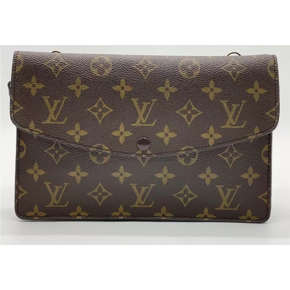 Auth LOUIS VUITTON Monogram Double Rabat M51815 Shoulder bag W/Box NS101335 - Picture 4 of 16
